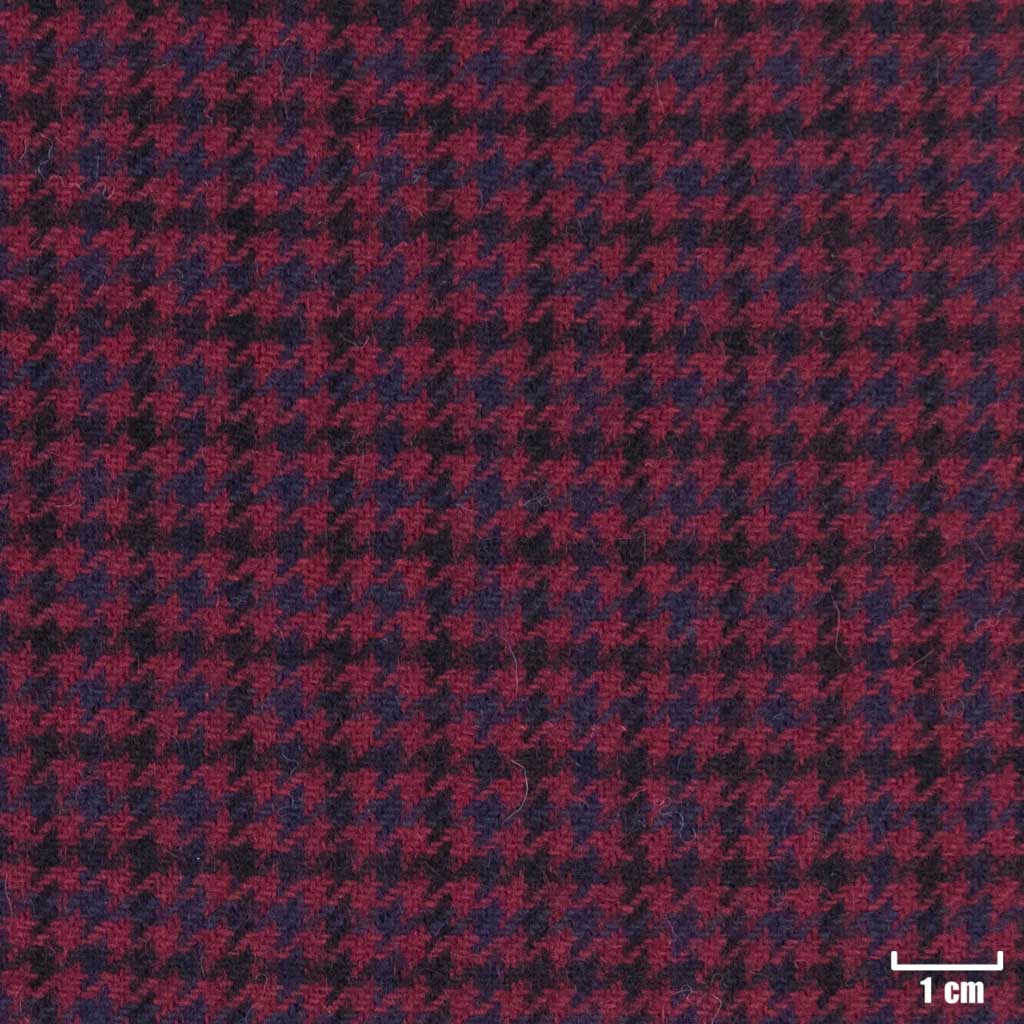 BLUE/RED, HOUNDSTOOTH