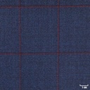 DARK BLUE, RED CHECKS