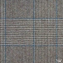 LIGHT BROWN, BLUE CHECKS