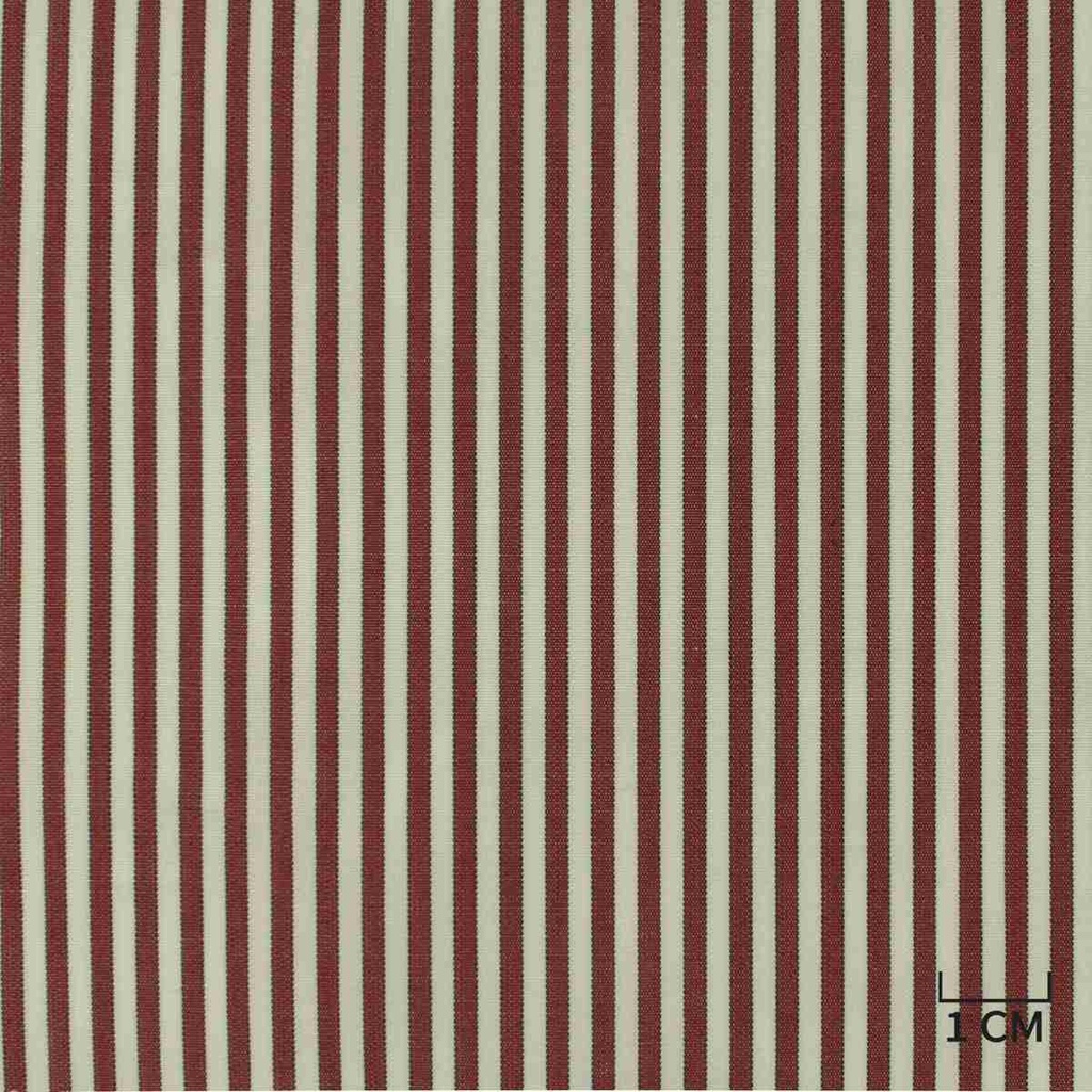 WHITE/BURGUNDY STRIPES