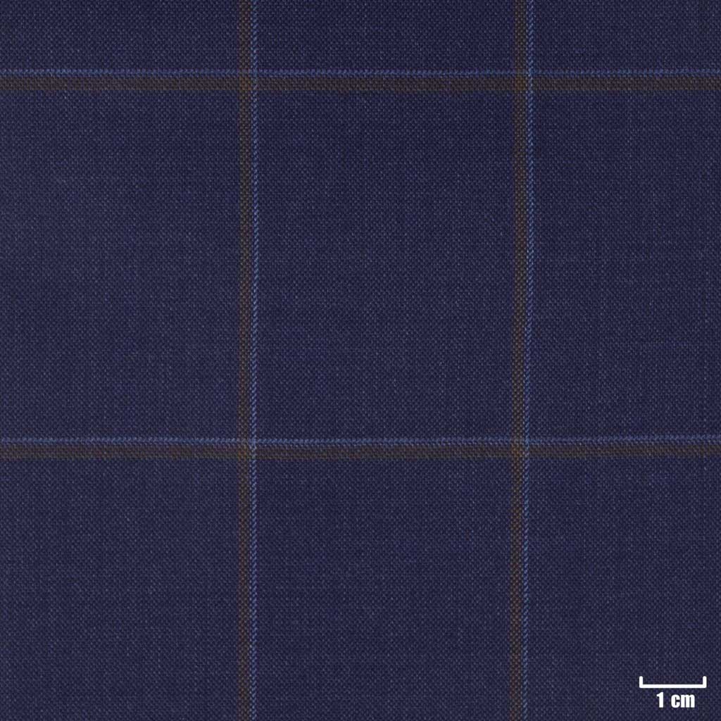 DARK BLUE, BROWN CHECKS
