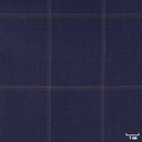 DARK BLUE, BROWN CHECKS