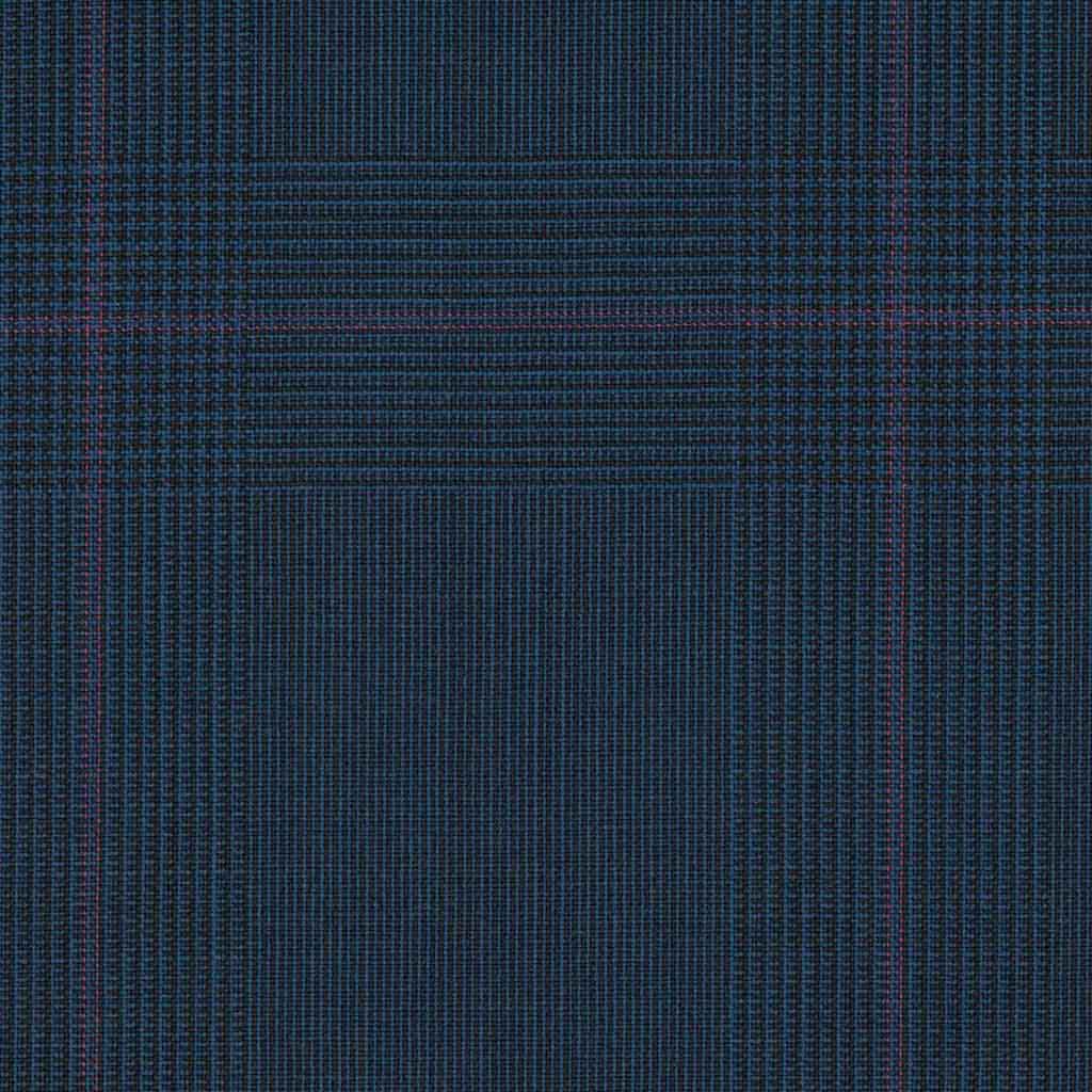 DARK BLUE, BURGUNDY CHECKS