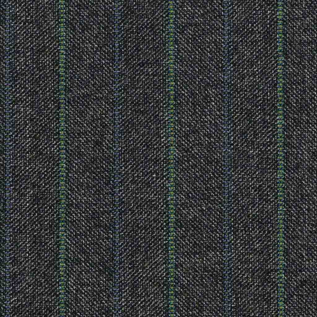 GREY, GREEN STRIPES
