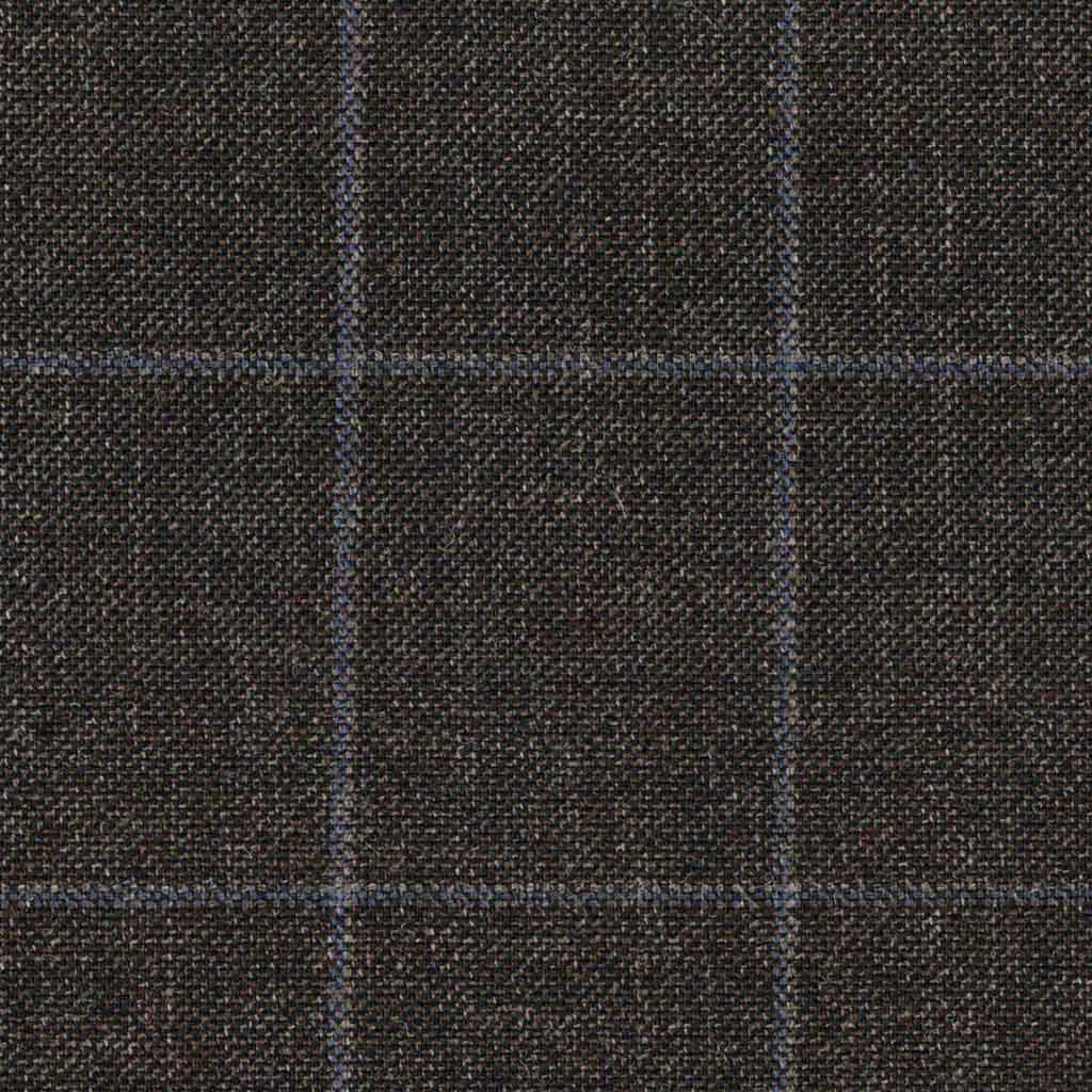 DARK GREY, BLUE CHECKS