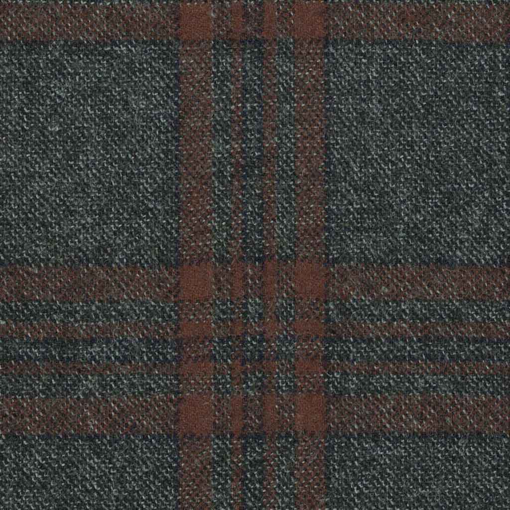 DARK GREY, BROWN CHECKS