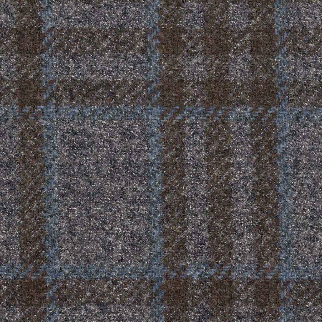 GREY, BLUE CHECKS