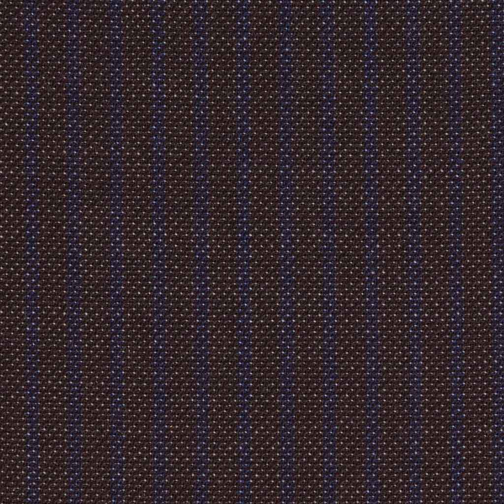 BROWN, BLUE STRIPES