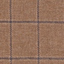 LIGHT BROWN, BLUE CHECKS