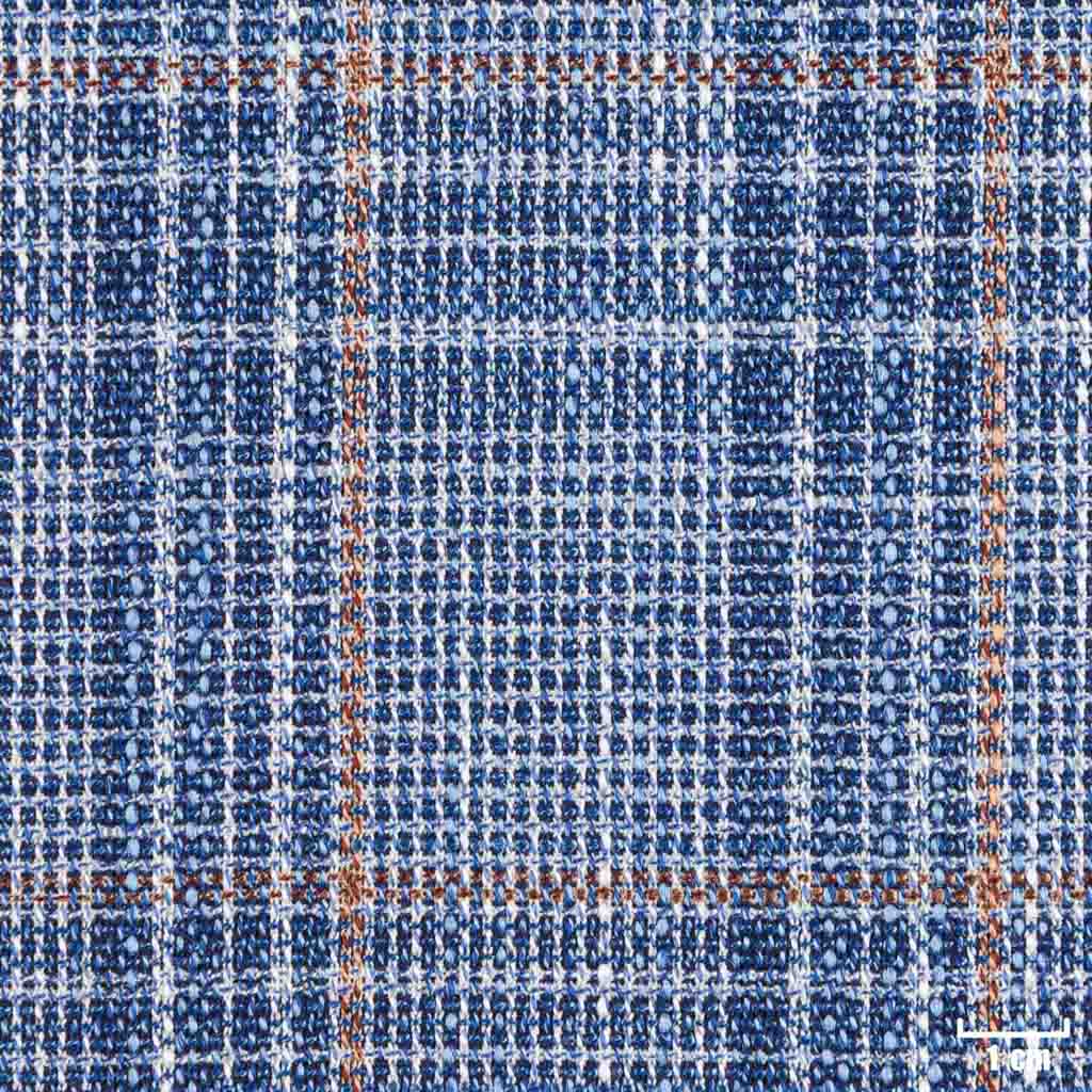 BLUE, BROWN CHECKS