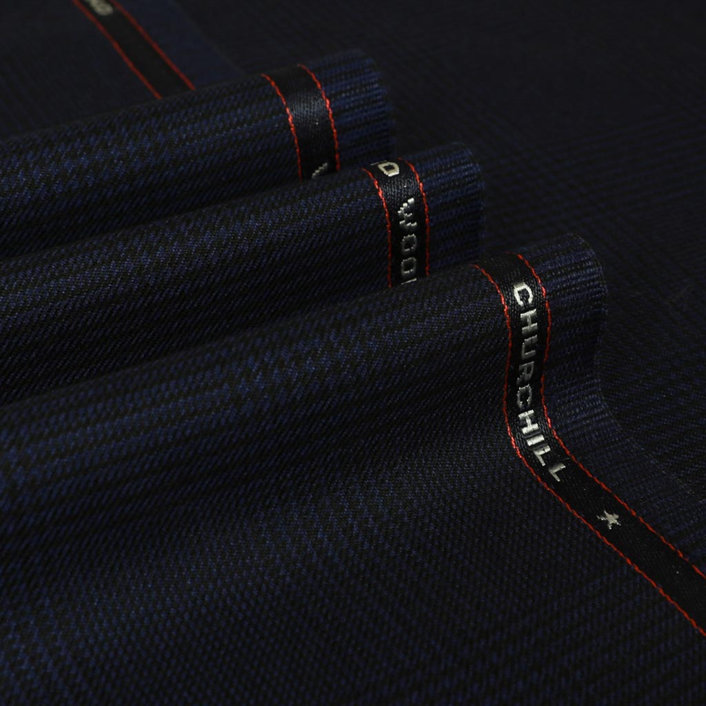 DARK BLUE, BIG CHECKS