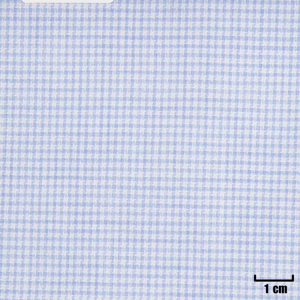 WHITE, BLUE HOUNDSTOOTH