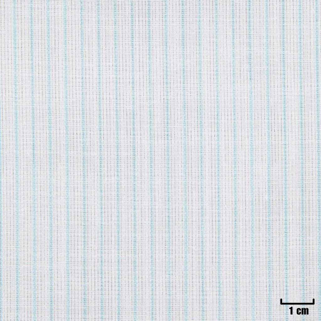 WHITE, NARROW LIGHT BLUE STRIPES