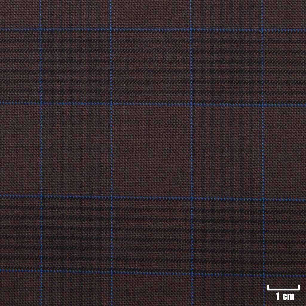BROWN, BLUE CHECKS