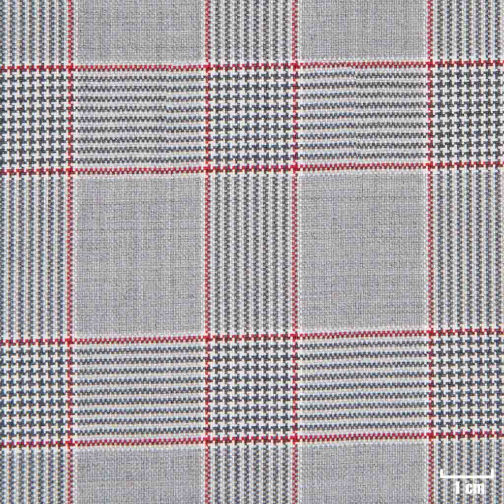 GREY, RED CHECKS