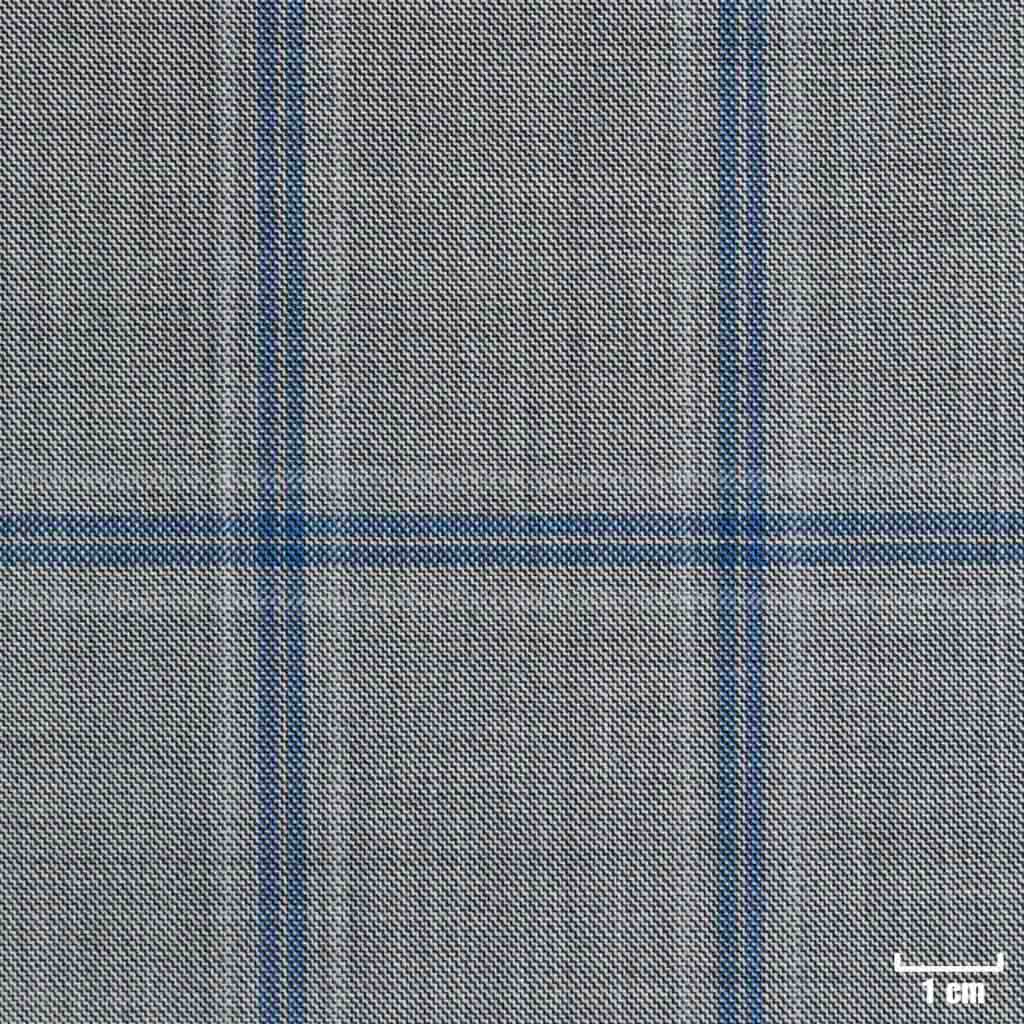 GREY, BLUE/OFF WHITE CHECKS