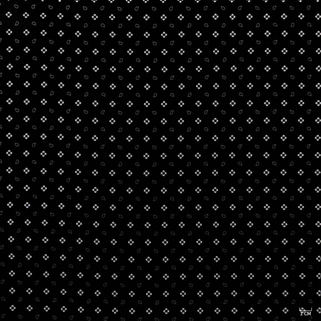 BLACK, WHITE SMALL FLOWER