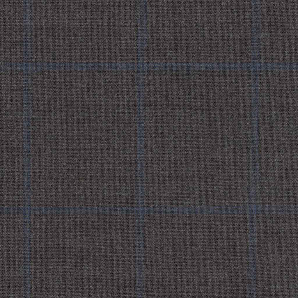 DARK GREY, BLUE CHECKS (DR# 19006)