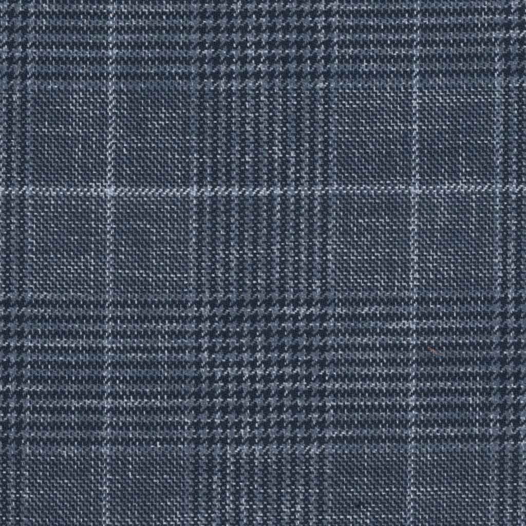 DARK BLUE, OFF WHITE CHECKS