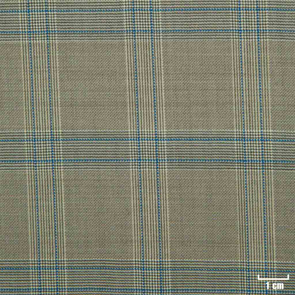 LIGHT BROWN, BLUE CHECKS