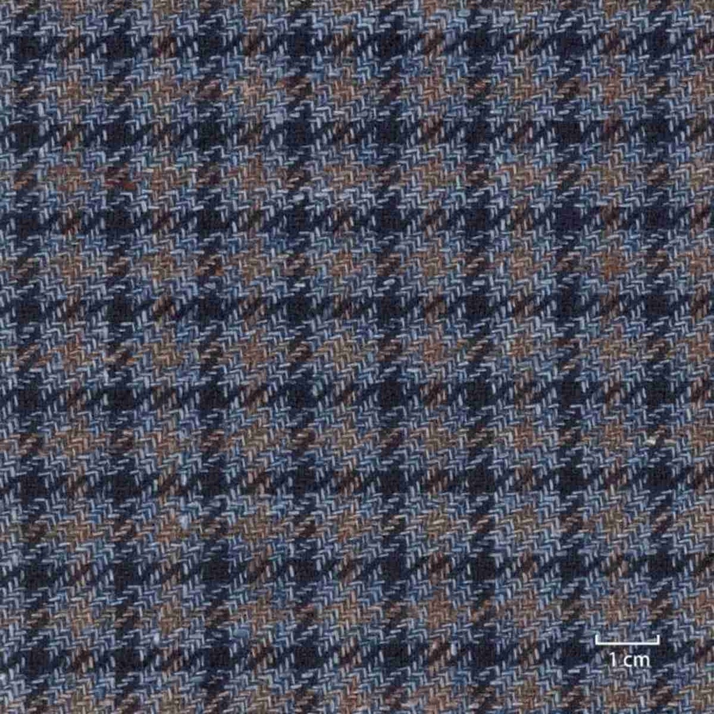 BLUE, BROWN CHECKS
