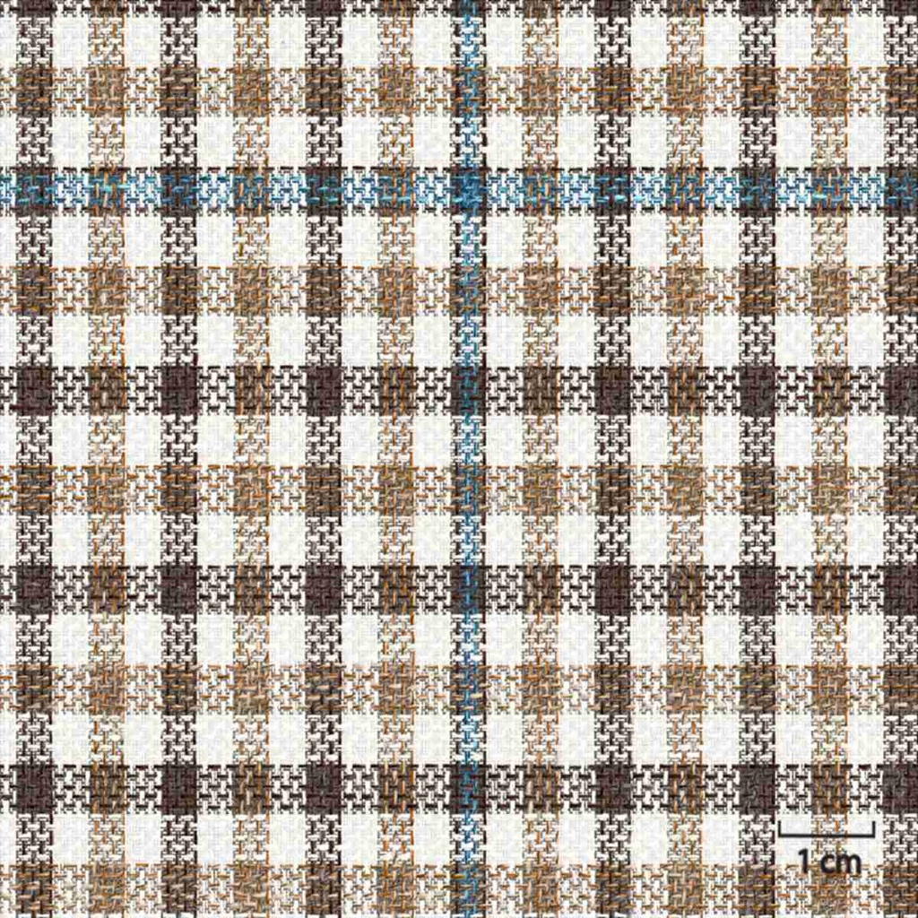 BEIGE, SMALL BROWN_BLUE CHECKS
