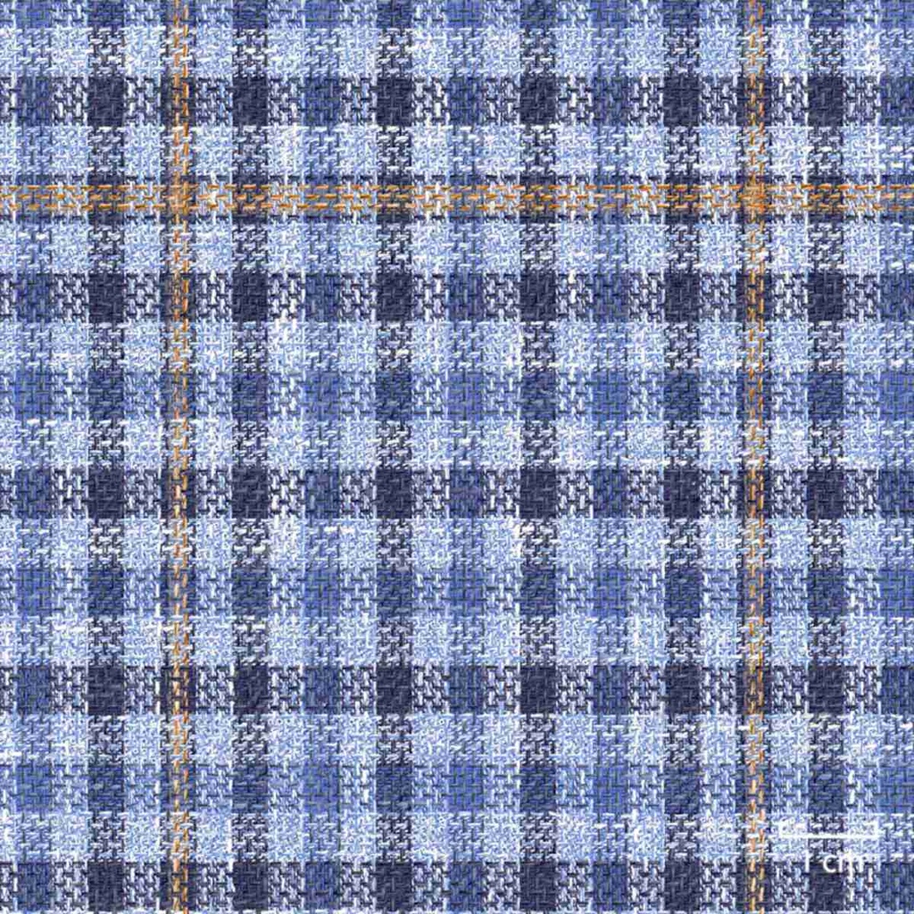 BLUE, SMALL BROWN_BLUE CHECKS