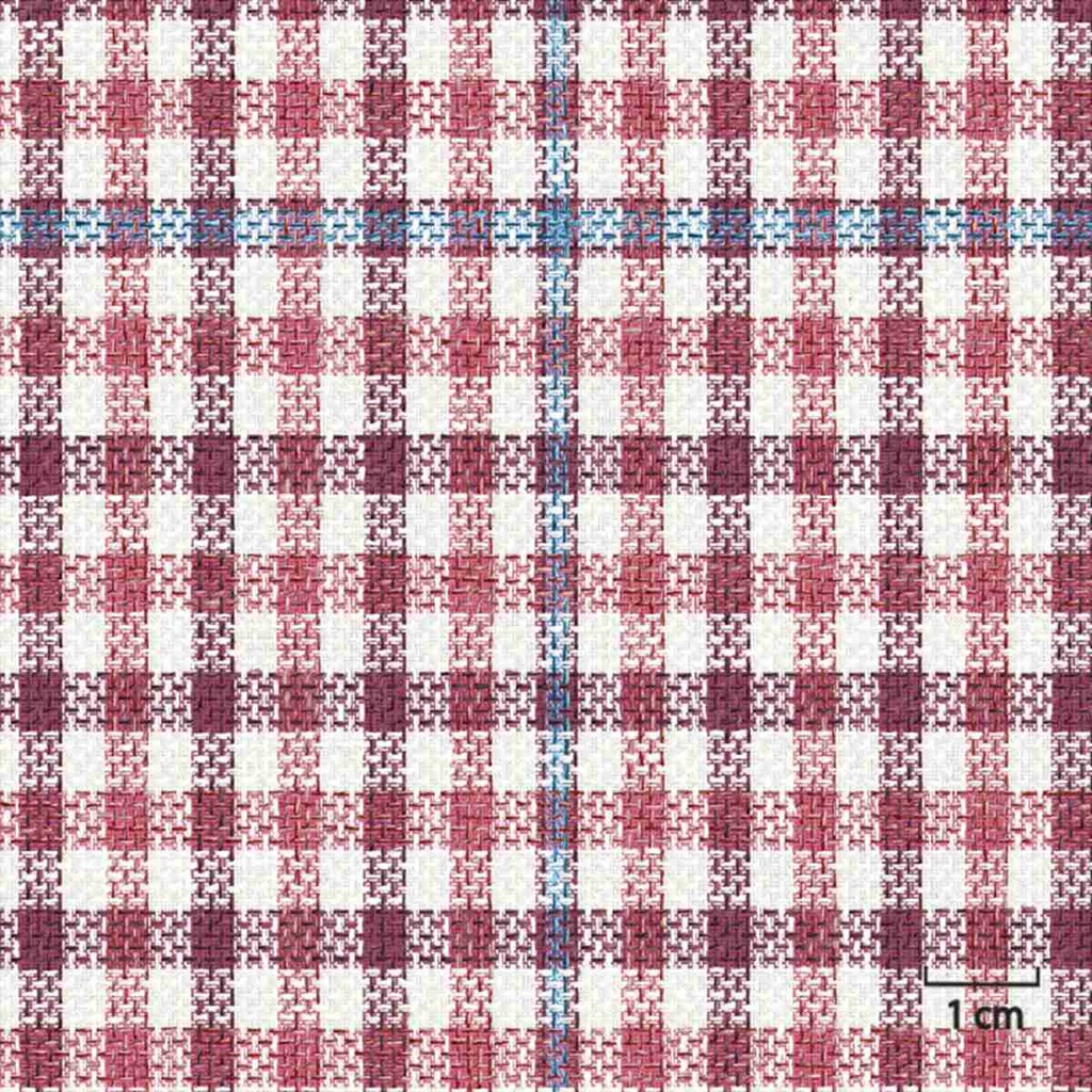 BEIGE, SMALL BURGUNDY CHECKS