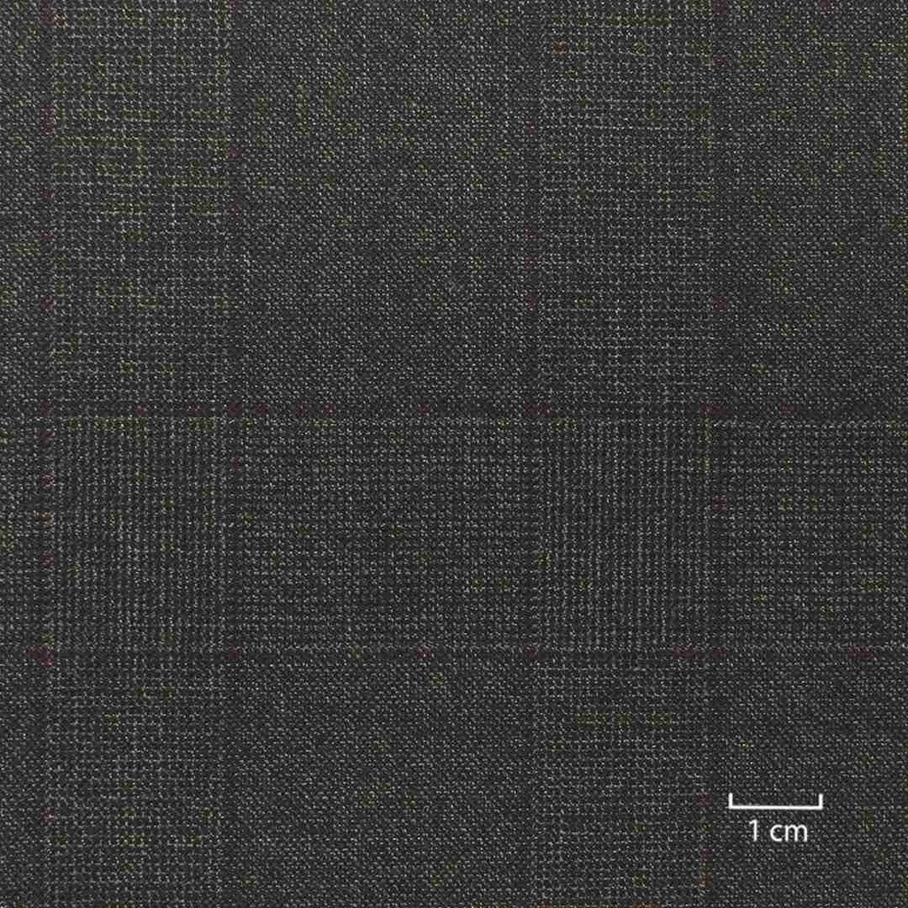 DARK BROWN, RED CHECKS