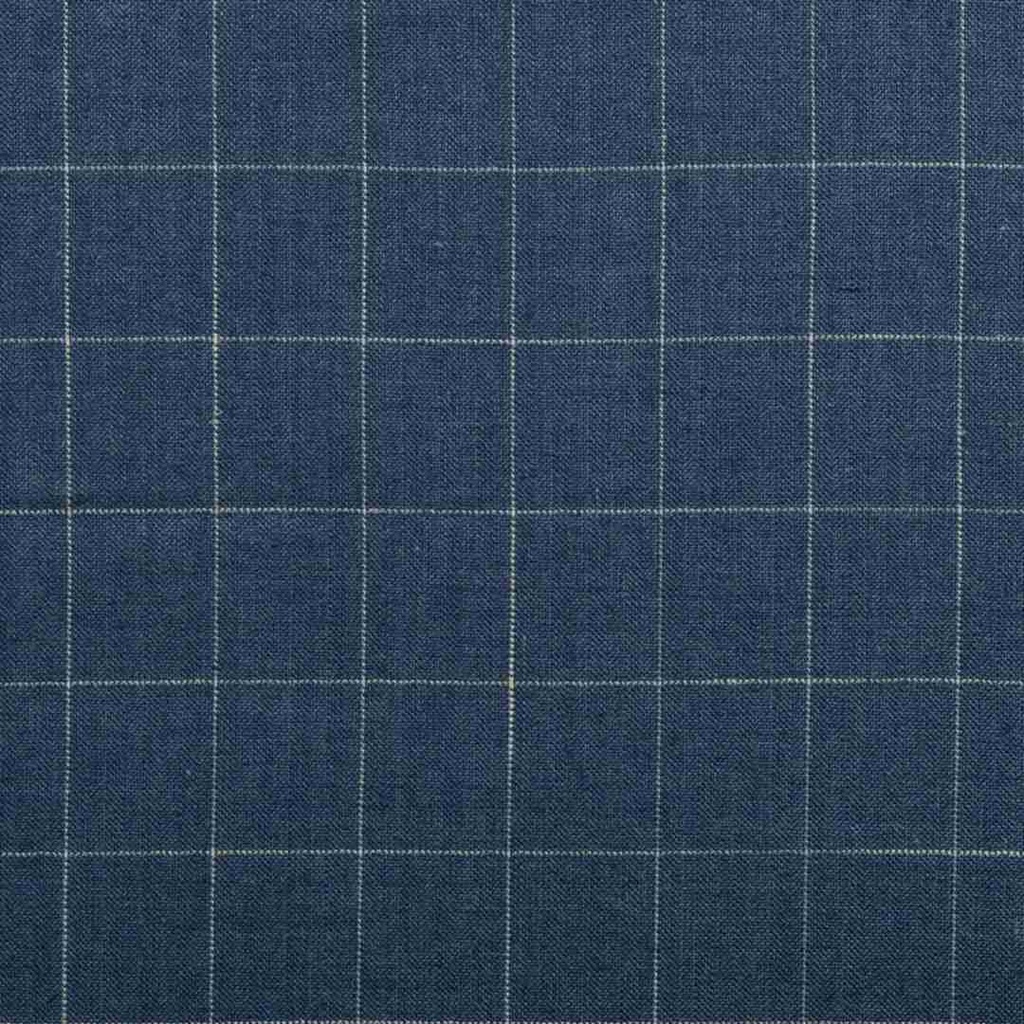 BLUE, OFF WHITE CHECKS