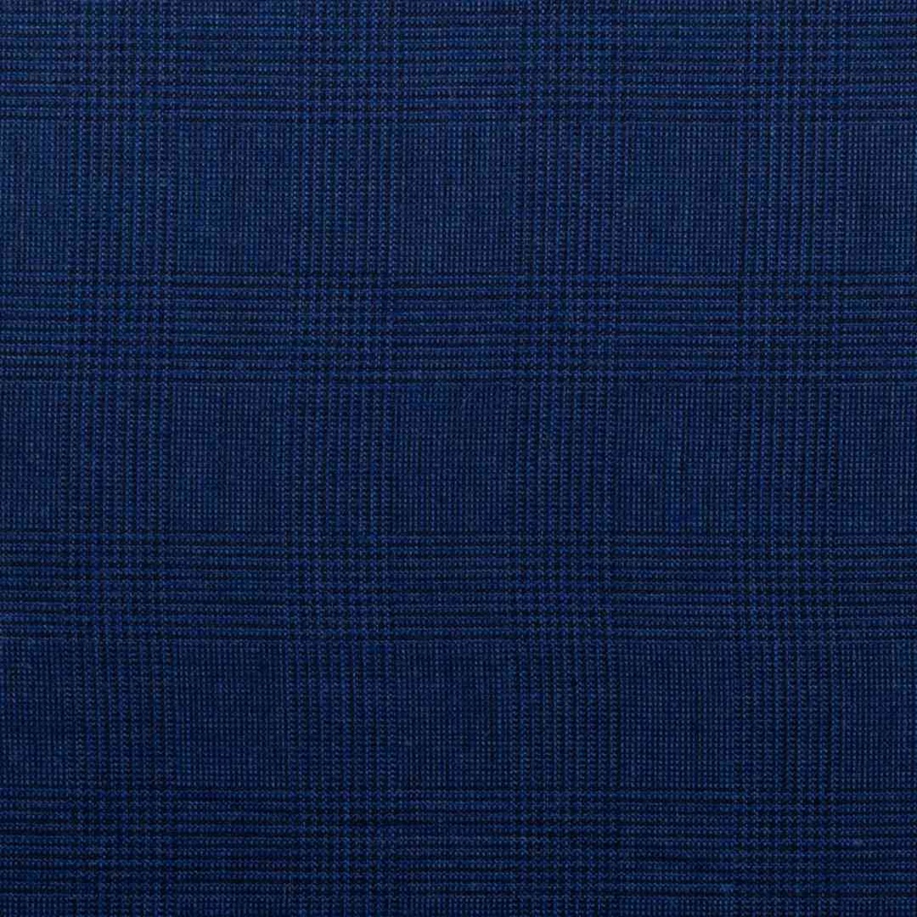 BLUE, BLACK CHECKS