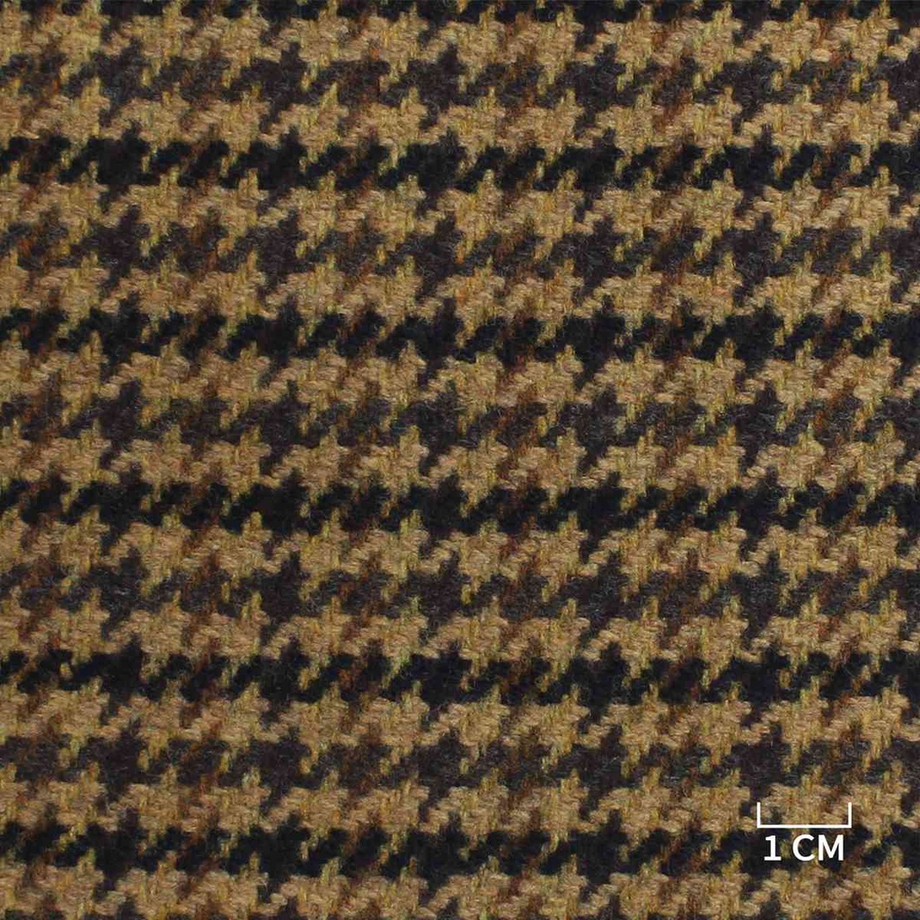 LIGHT BROWN &amp; BLACK, HOUNDSTOOTH