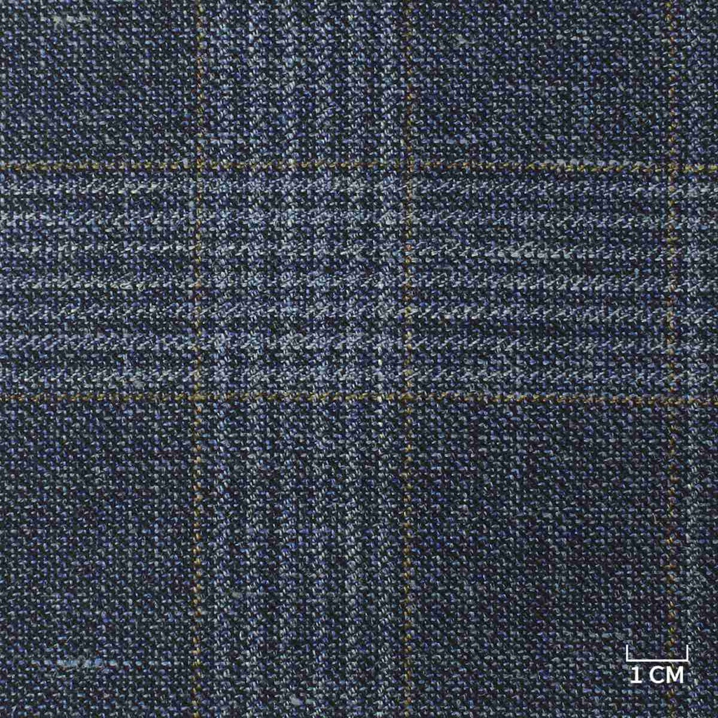 BLUE, BROWN CHECKS