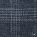 BLUE, BROWN CHECKS