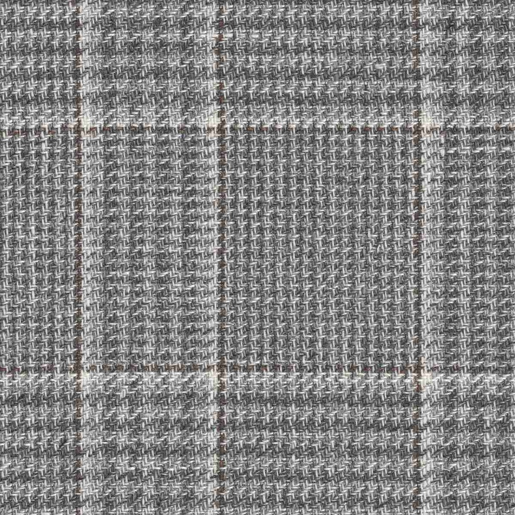 GREY, MIXED BROWN CHECKS (DR# 50473)