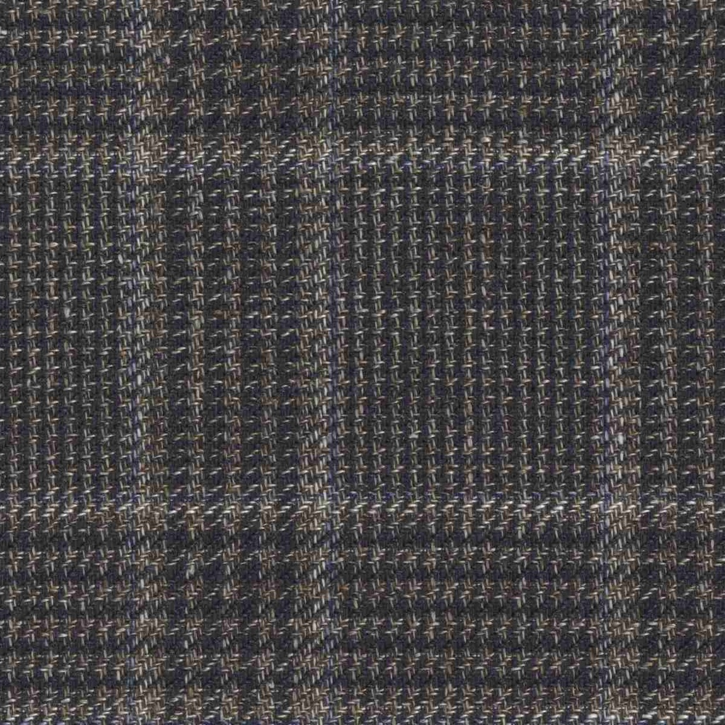BROWN, MIXED BLUE CHECKS (DR# 50476)
