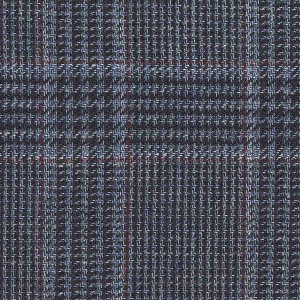 BLUE, MIXED RED CHECKS (DR# 50478)