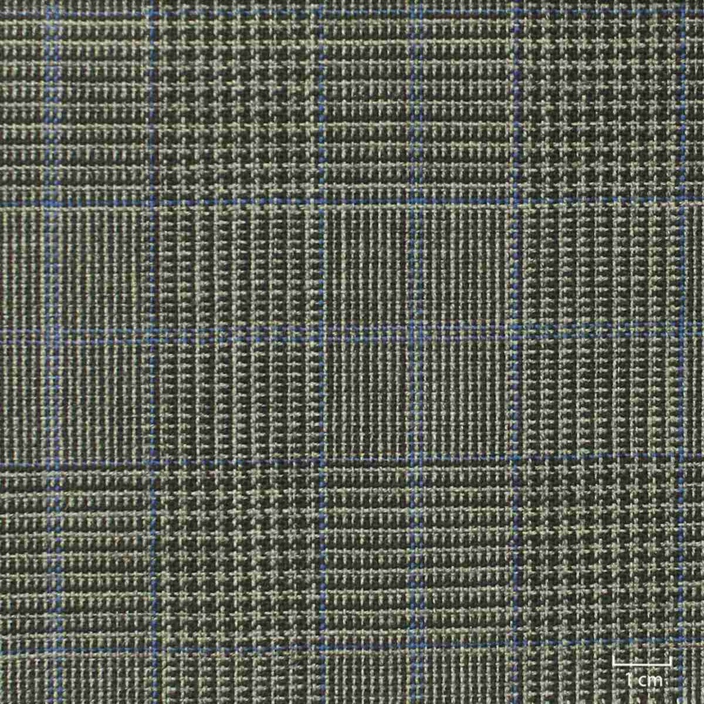 DARK GREY, BLUE CHECKS