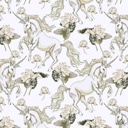 GOLD UNICORN AND FLORAL