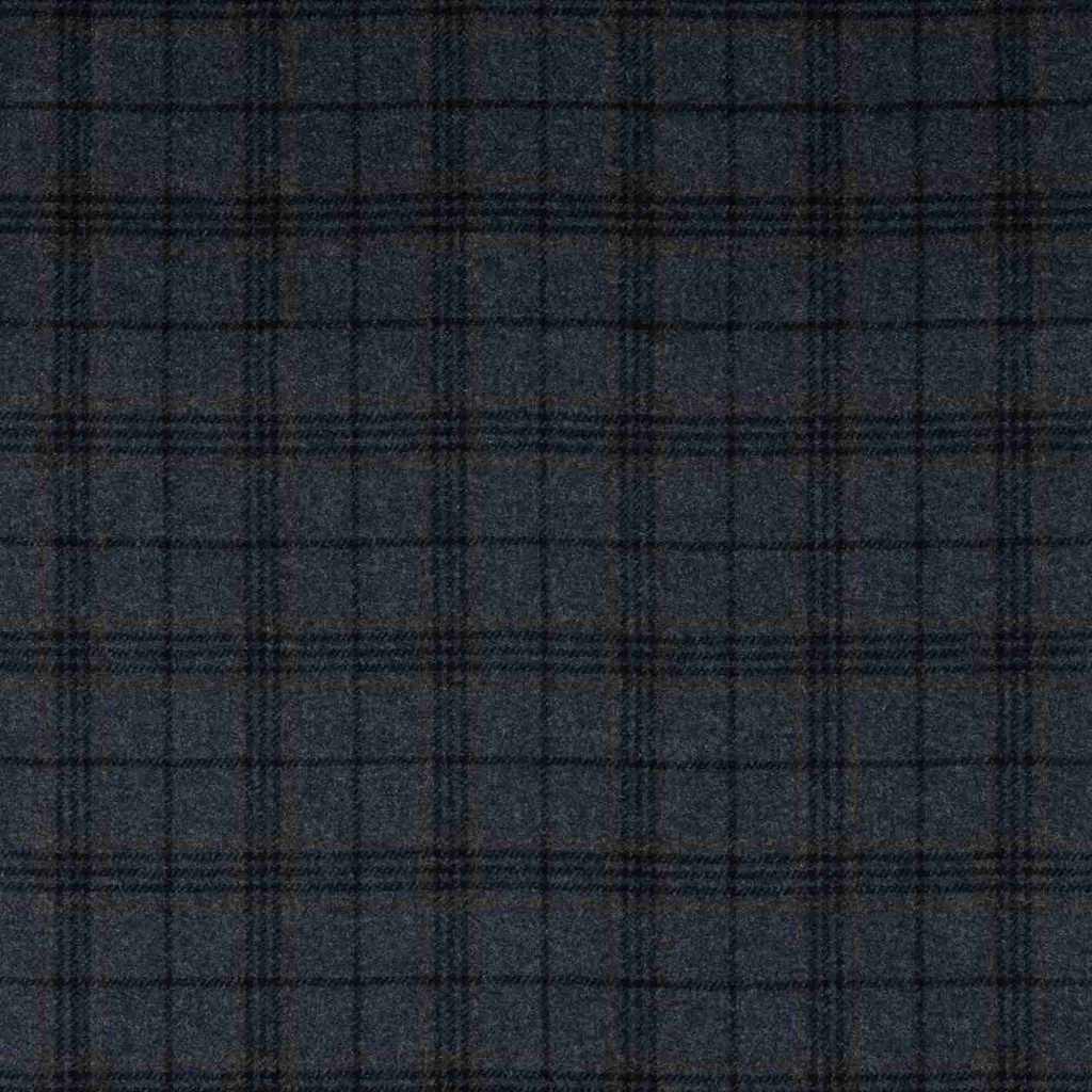 BLUE, BROWN CHECKS