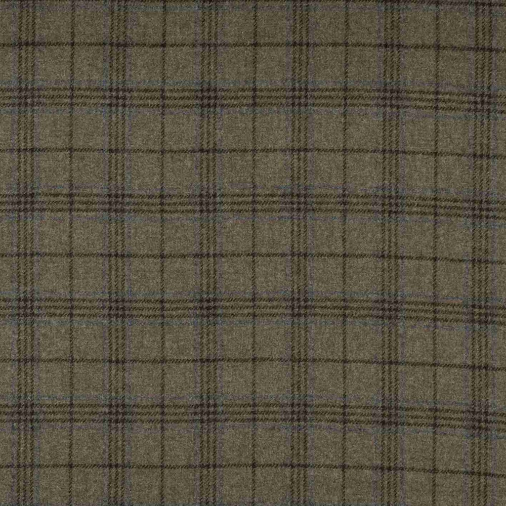 BROWN, BLUE CHECKS