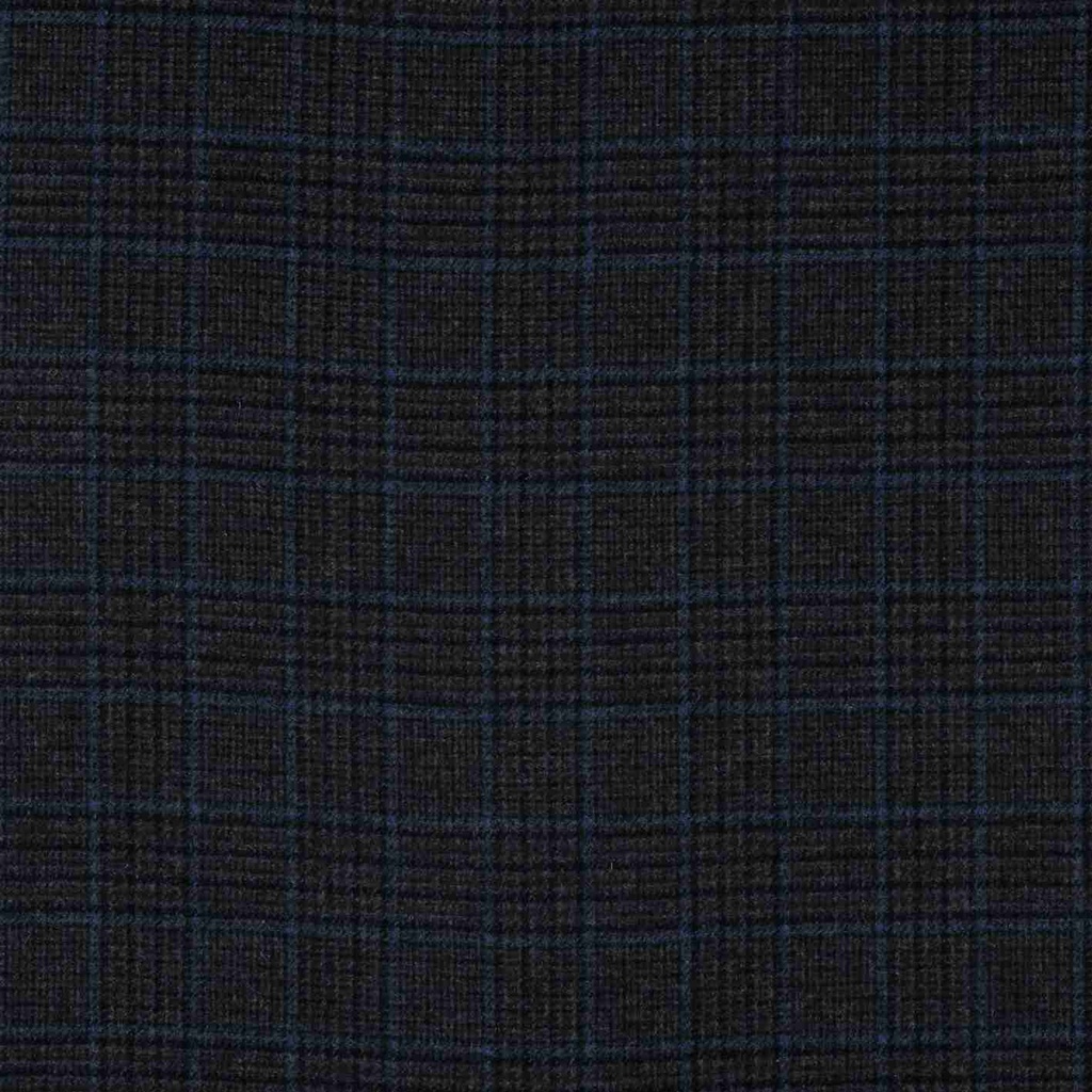 DARK BLUE, BROWN CHECKS
