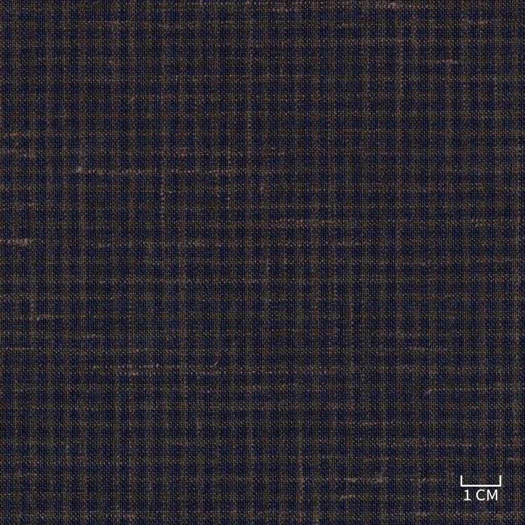 BROWN, BLUE CHECKS