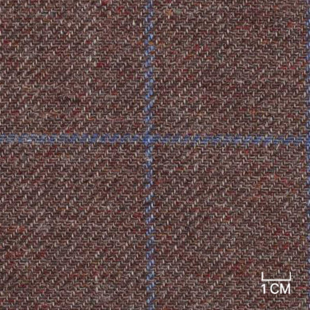 DARK BROWN, BLUE CHECKS (106/25)
