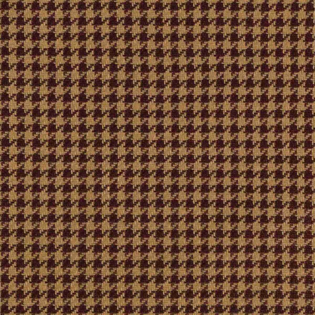 BROWN, BURGUNDY HOUNDSTOOTH