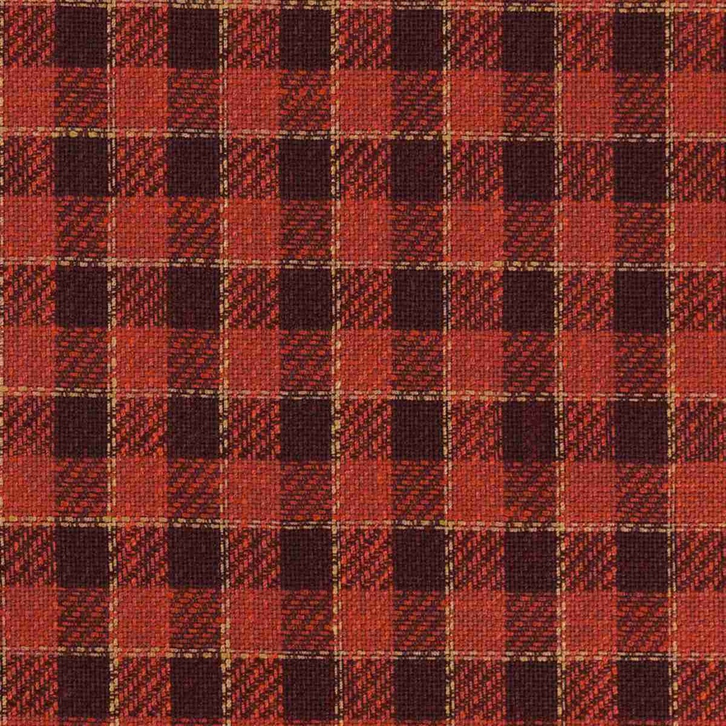 ORAGNE RED, BURGUNDY CHECKS