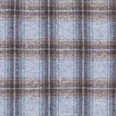 LIGHT BLUE, BROWN CHECKS