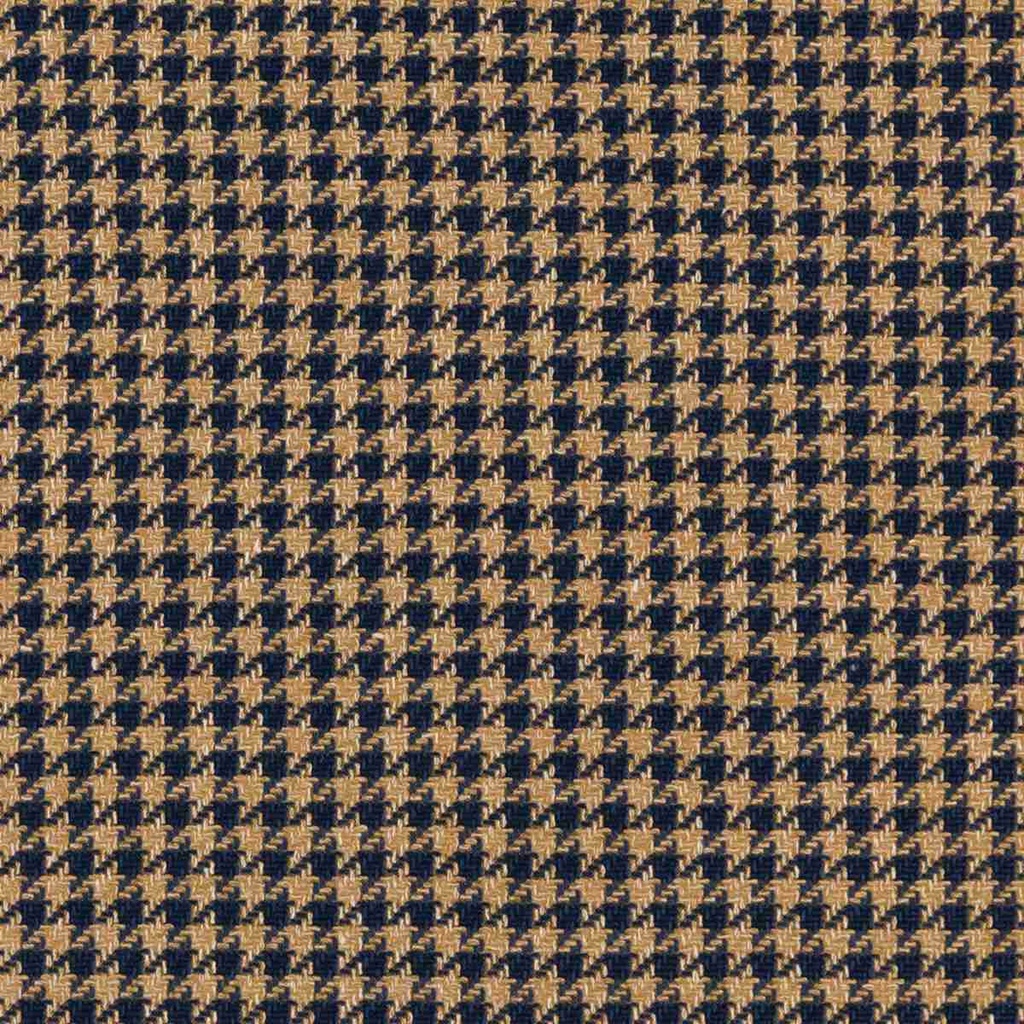 DARK BLUE, BROWN HOUNDSTOOTH