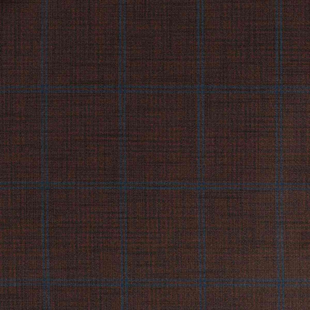 BROWN,BLUE CHECKS