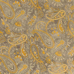 [660448] LIGHT YELLOW, PAISLEYS